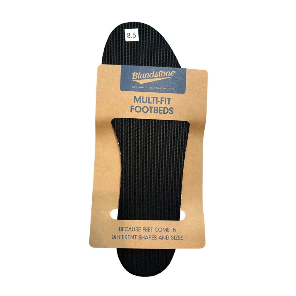 Blundstone Multi-Fit Footbeds Replacement Insoles Black Size 8.5 NEW